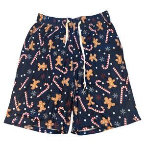Men’s Gingerbread Print Pajama Shorts – Size Medium – NEW in Package